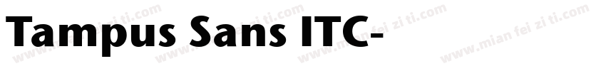 Tampus Sans ITC字体转换